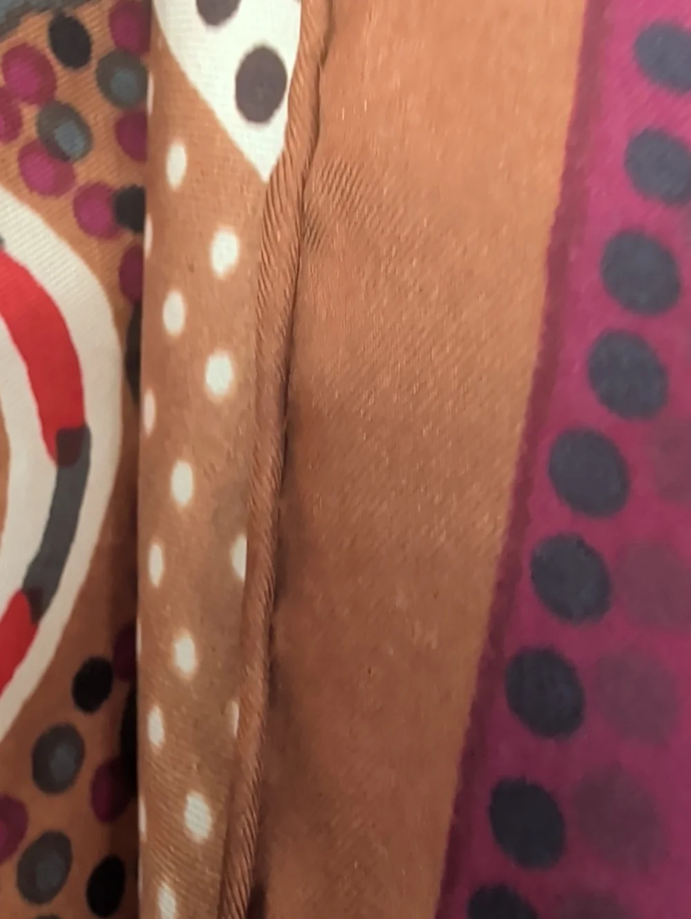 Alexander Allery Silk Scarf Australia Aboriginal Designed Dowunder Orange Dot